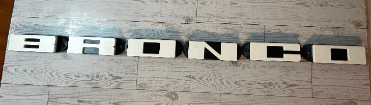 DIY LED White Letter Kit fits 2021-2026 Bronco