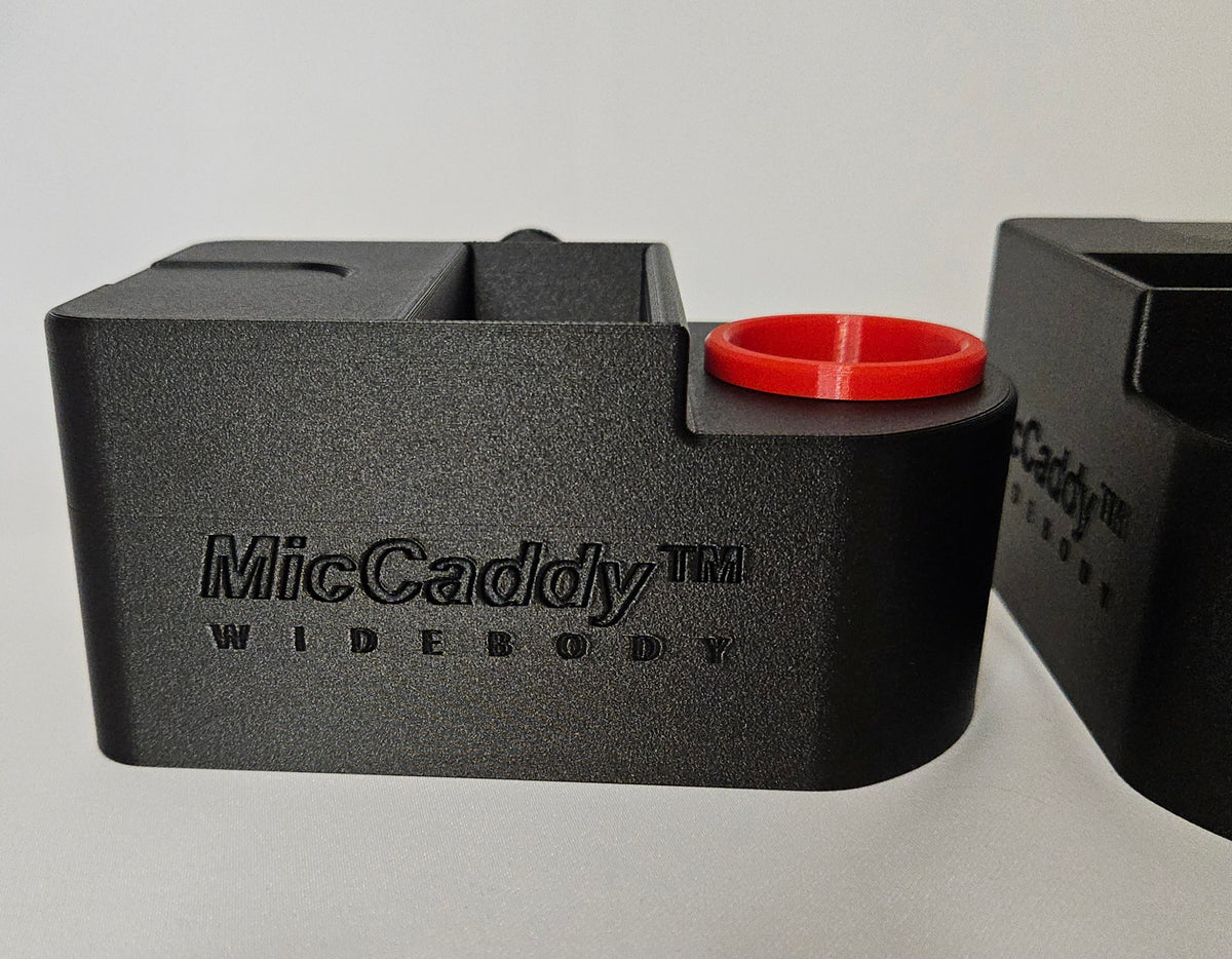 MicCaddy™ Widebody Front Style Mic/Bodypack/Earbud Holder