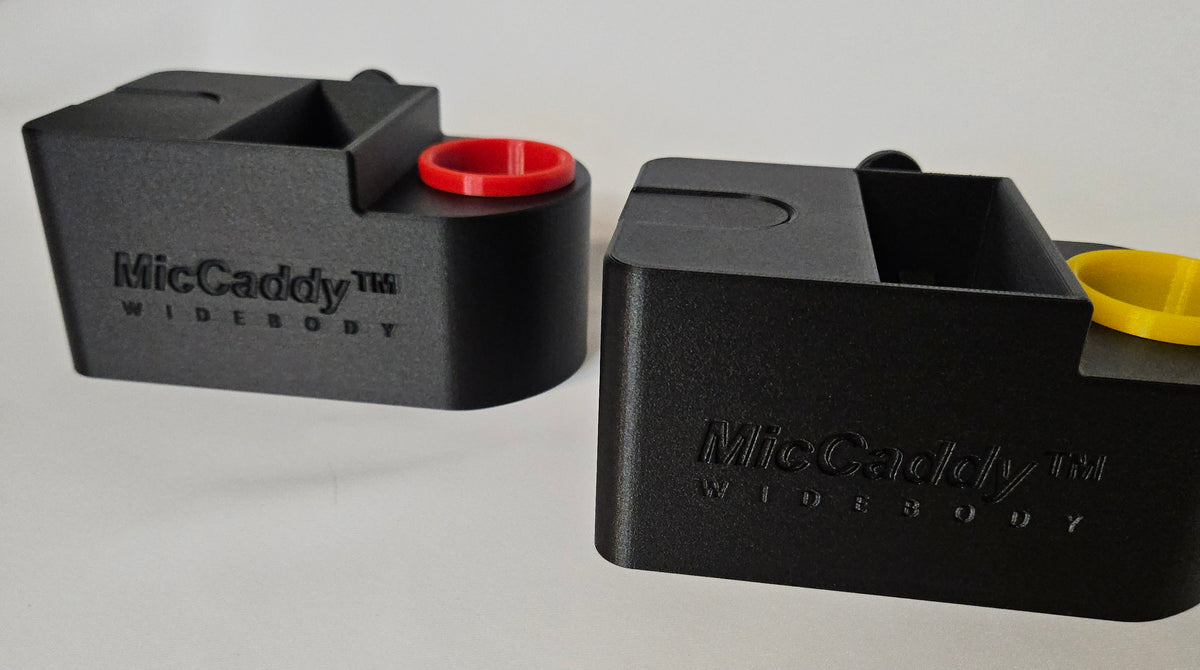 MicCaddy™ Widebody Front Style Mic/Bodypack/Earbud Holder