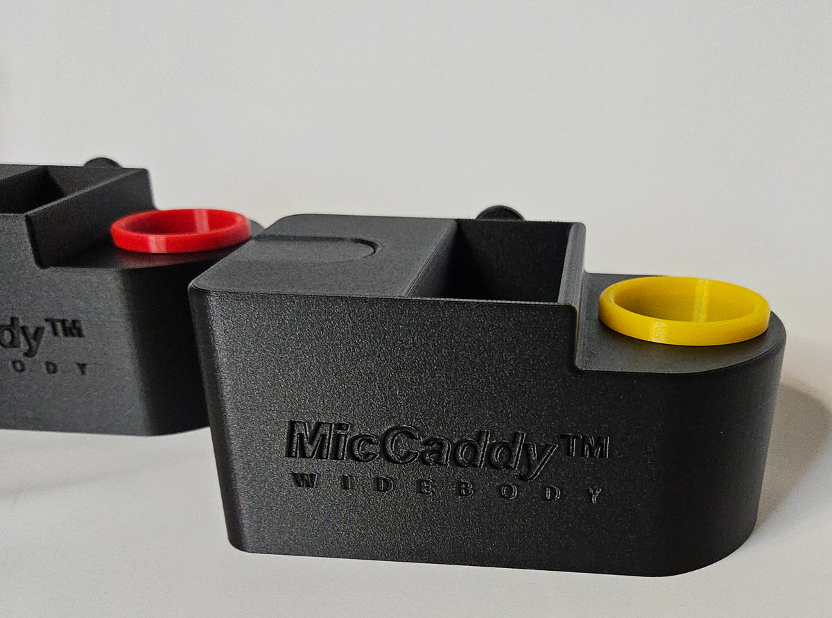 MicCaddy™ Widebody Front Style Mic/Bodypack/Earbud Holder