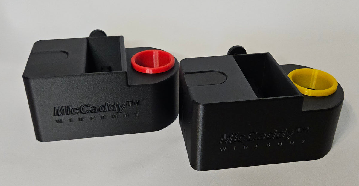 MicCaddy™ Widebody Front Style Mic/Bodypack/Earbud Holder