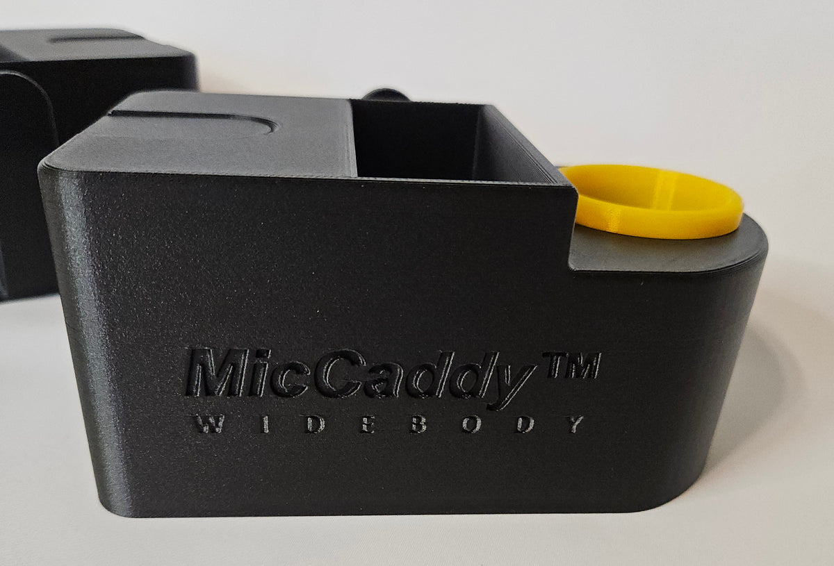 MicCaddy™ Widebody Front Style Mic/Bodypack/Earbud Holder