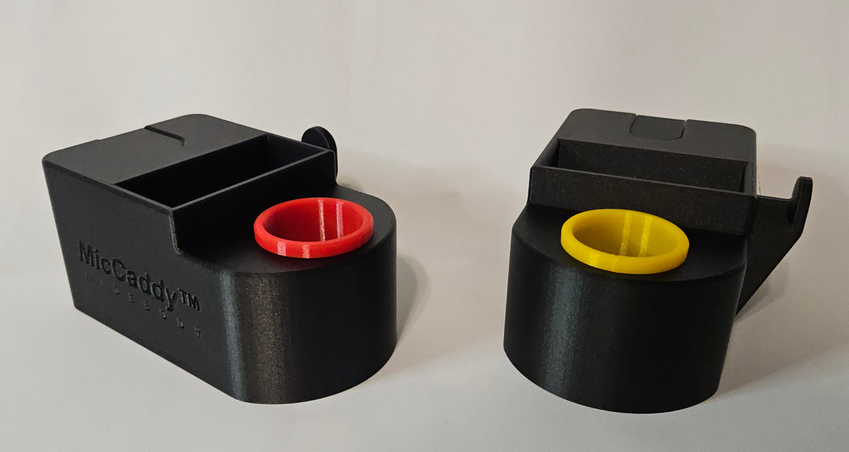 MicCaddy™ Widebody Front Style Mic/Bodypack/Earbud Holder